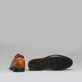 Mister Carlo MONTY II Mens Leather Brogue Lace Ups Tan