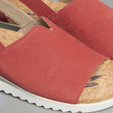 Romika HOLLYWOOD 14 Womens Leather Elasticated Sandals Carmin