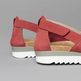 Romika HOLLYWOOD 14 Womens Leather Elasticated Sandals Carmin