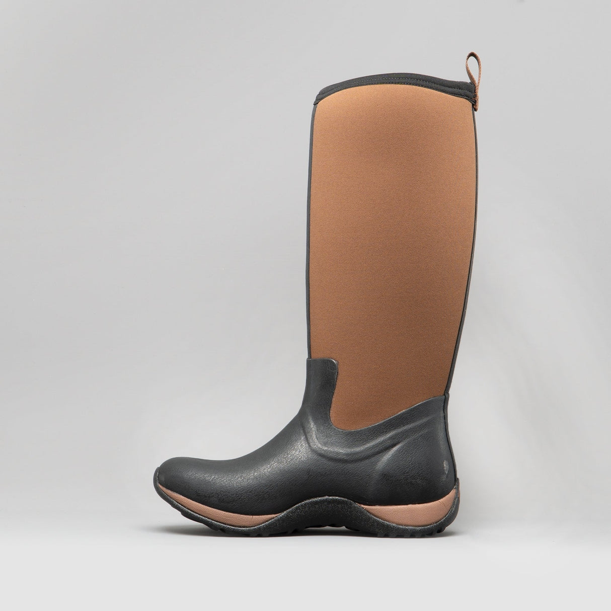 Muck Boots ARCTIC ADVENTURE Womens Rubber Wellington Boots Black/Tan