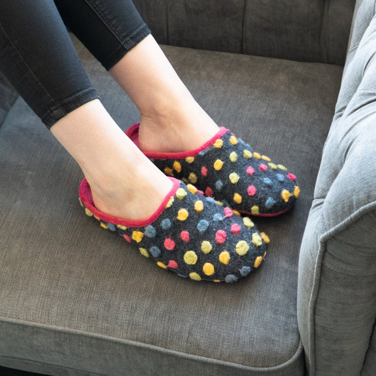 Sleepers AMY Womens Mule Slippers Fuchsia