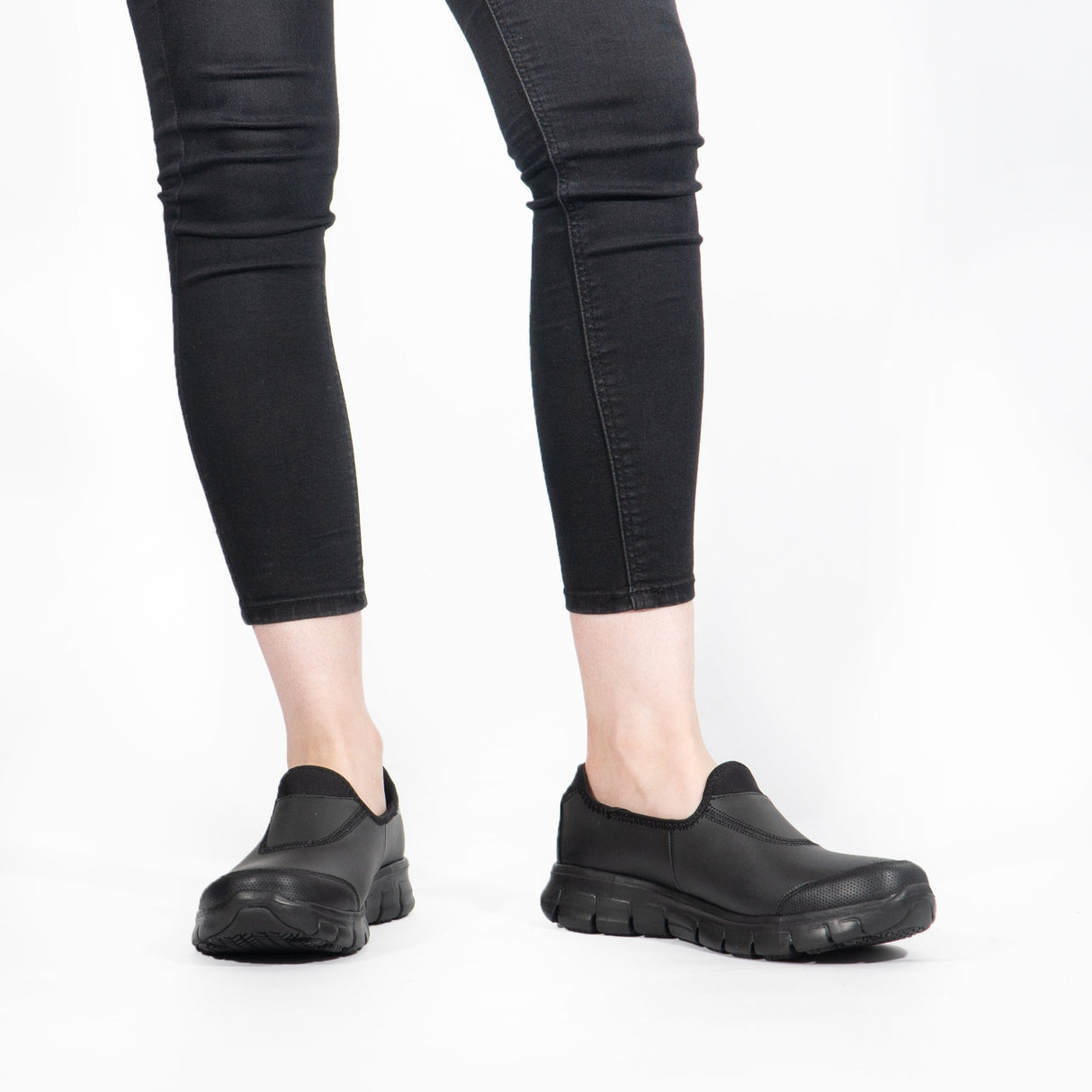 Skechers Work 76536EC SURE TRACK SR Womens Occupational Shoes Black