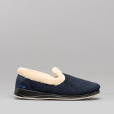 Padders REPOSE Womens (2E Fit) Full Slippers Navy