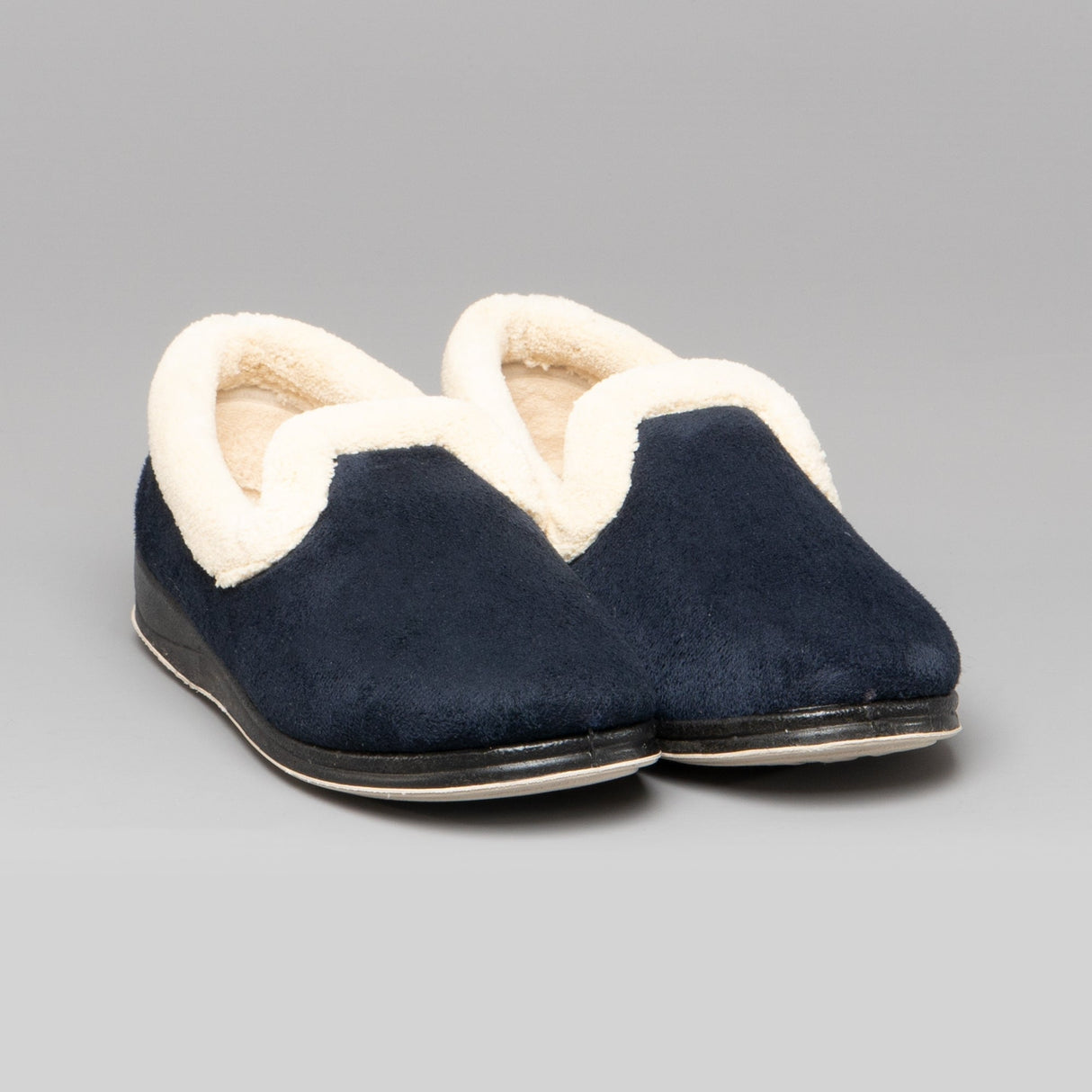 Padders REPOSE Womens (2E Fit) Full Slippers Navy