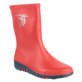 Dunlop MINI ELEPHANT Kids Wellington Boots Red