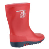Dunlop MINI ELEPHANT Kids Wellington Boots Red
