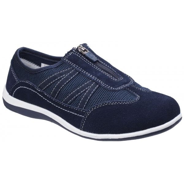 Fleet & Foster MOMBASSA Womens Suede Casual Trainers Navy