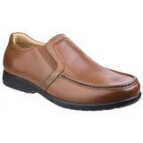 Fleet & Foster GORDON Mens Leather Slip On Shoes Tan