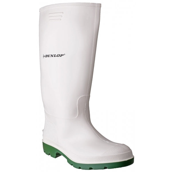 Dunlop PRICEMASTOR Womens Wellington Boots White/Green