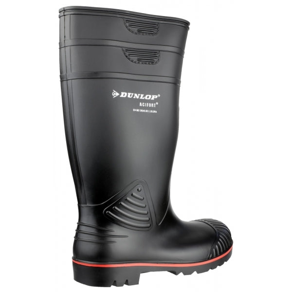Dunlop ACIFORT Mens Safety Wellington Boots Black