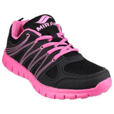 Mirak MILOS Womens Mesh Trainers Black/Fuchsia