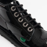 Kickers KICK HI Kids Patent Leather Boots Black