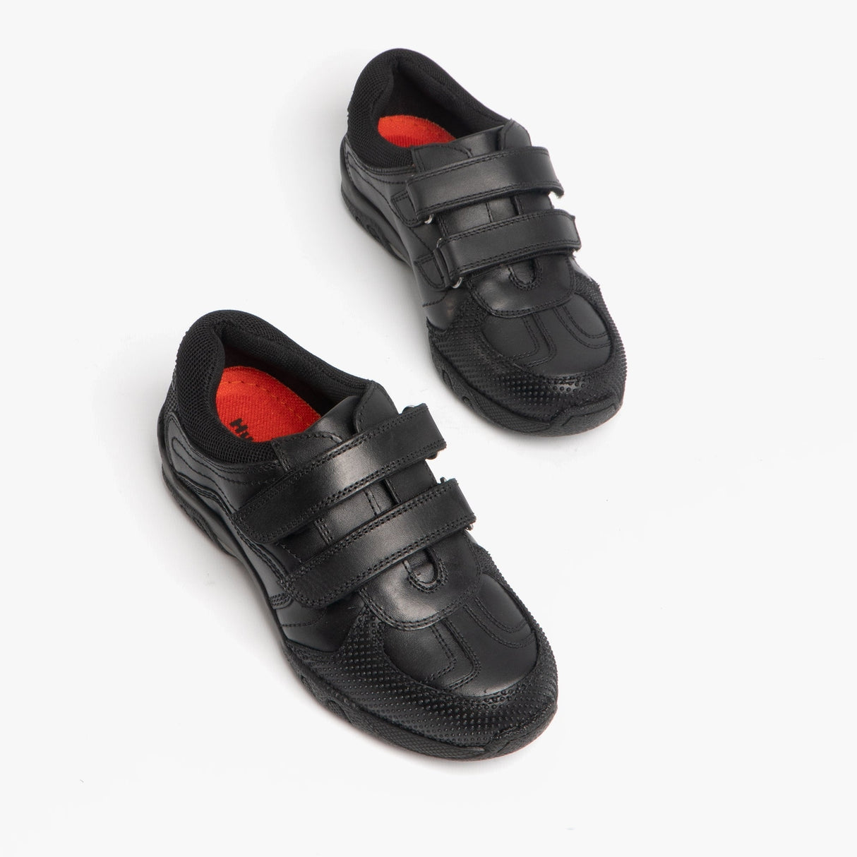 Hush Puppies JEZZA Boys Leather School Shoes Black