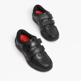 Hush Puppies JEZZA Boys Leather School Shoes Black