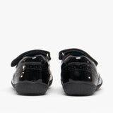 Hush Puppies RINA Girls Leather School Shoes Black Patent