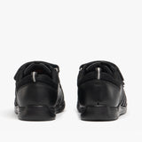 Hush Puppies JOSH Boys Leather School Shoes Black