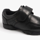 Hush Puppies FREDDY 2 Boys Leather School Shoes Black