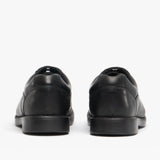 Hush Puppies TIM Boys Leather School Shoes Black