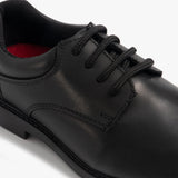 Hush Puppies TIM Boys Leather School Shoes Black