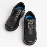 Mirak ADAM Boys Leather School Shoes Black