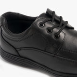 Mirak ADAM Boys Leather School Shoes Black