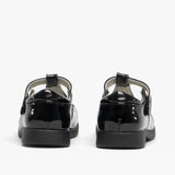 Boulevard Girls Touch Fasten T-Bar School Shoes Black Patent