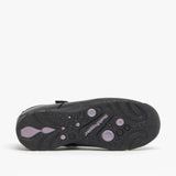 CLARE JNR Girls Leather School Shoes Black