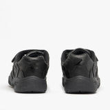 DEK FUSION Boys Kids Twin Touch Fasten School Trainers Black