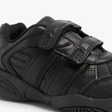 DEK FUSION Boys Kids Twin Touch Fasten School Trainers Black