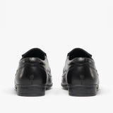 Roamers RONNY Boys Leather Slip On Shoes Black