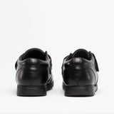 Roamers GENERALS Boys Leather Touch Fasten Shoes Black