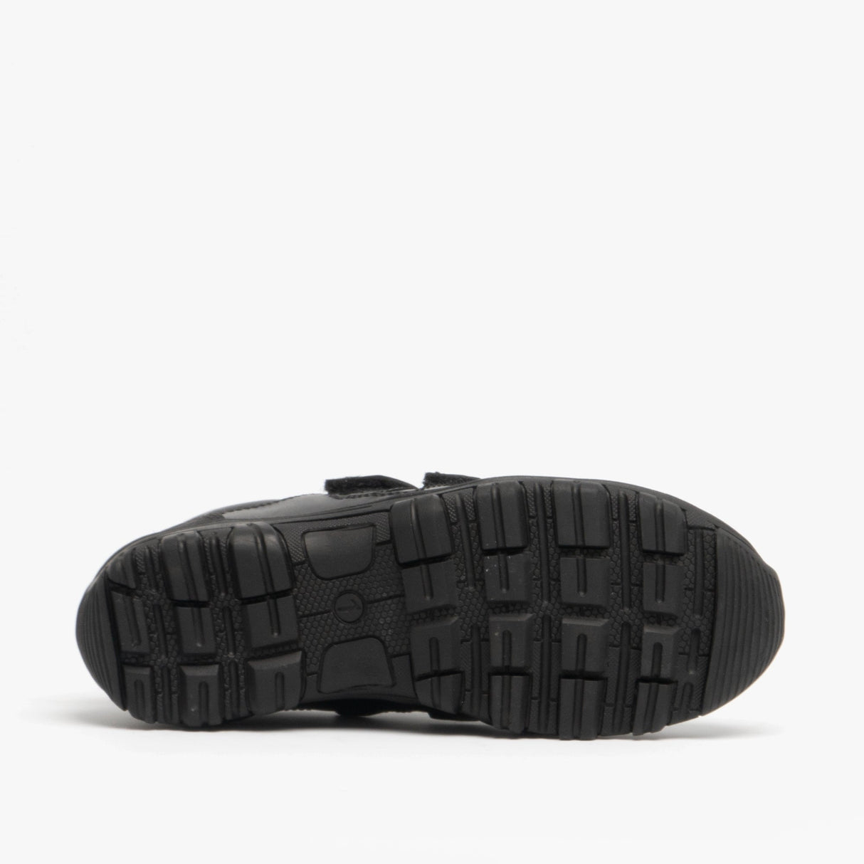 Roamers WILFRED Boys Black Leather Touch Fasten Shoes