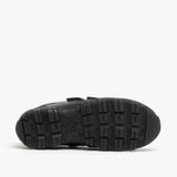 Roamers WILFRED Boys Black Leather Touch Fasten Shoes