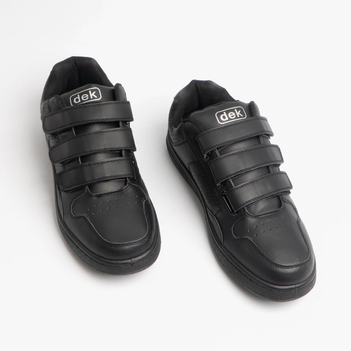 DEK CHARING CROSS Mens Triple Velcro Trainers Black