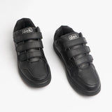 DEK CHARING CROSS Mens Triple Velcro Trainers Black