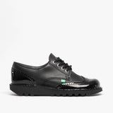 Kickers KICK LO BROGUE Womens Patent Leather Shoes Black