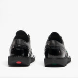 Kickers KICK LO BROGUE Womens Patent Leather Shoes Black