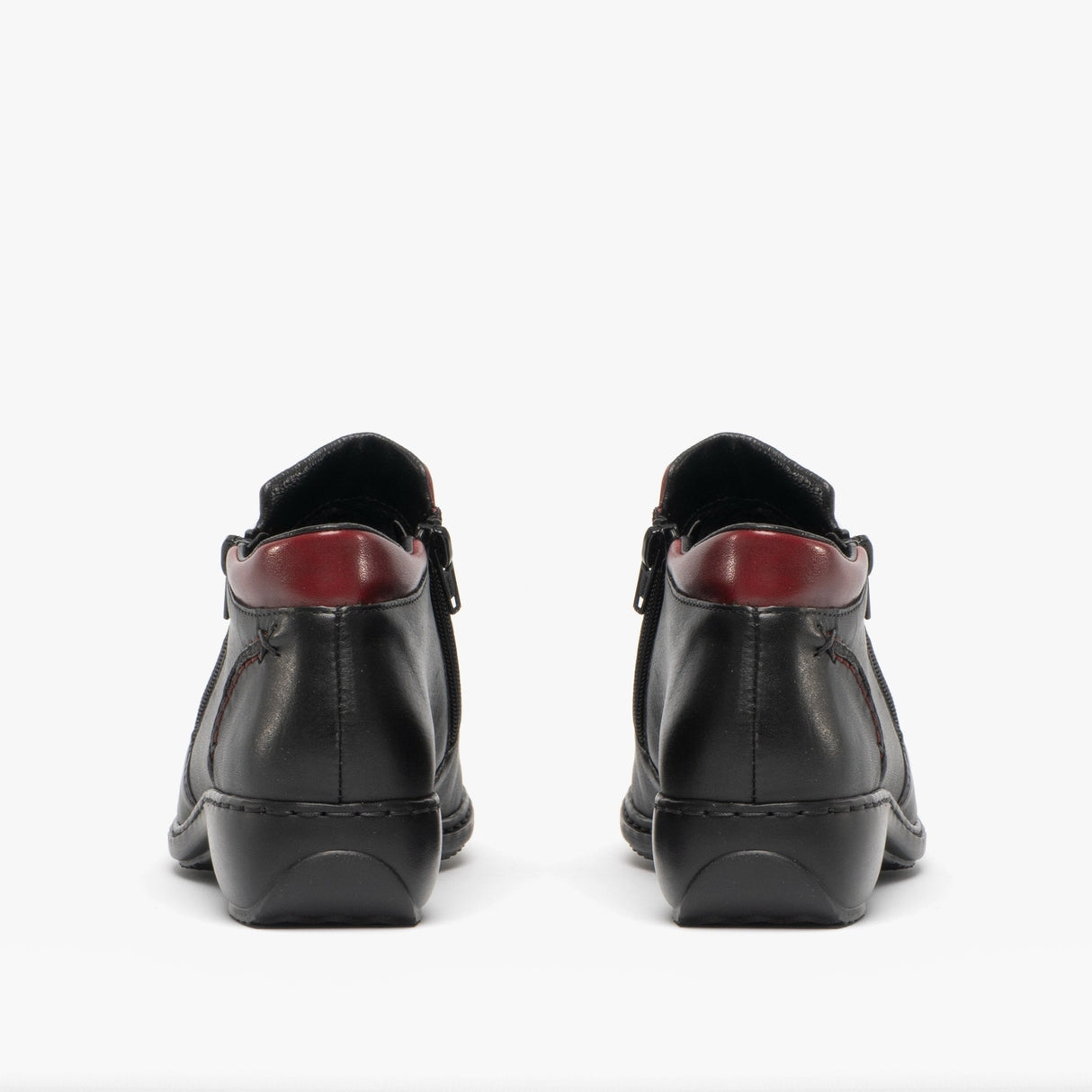 Rieker L3882-00 Womens Leather Boots Black