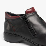 Rieker L3882-00 Womens Leather Boots Black