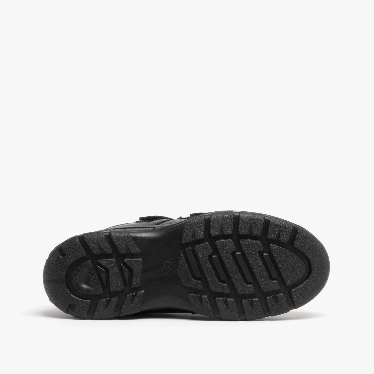 Roamers JEROME Boys Leather Touch Fasten Shoes Black