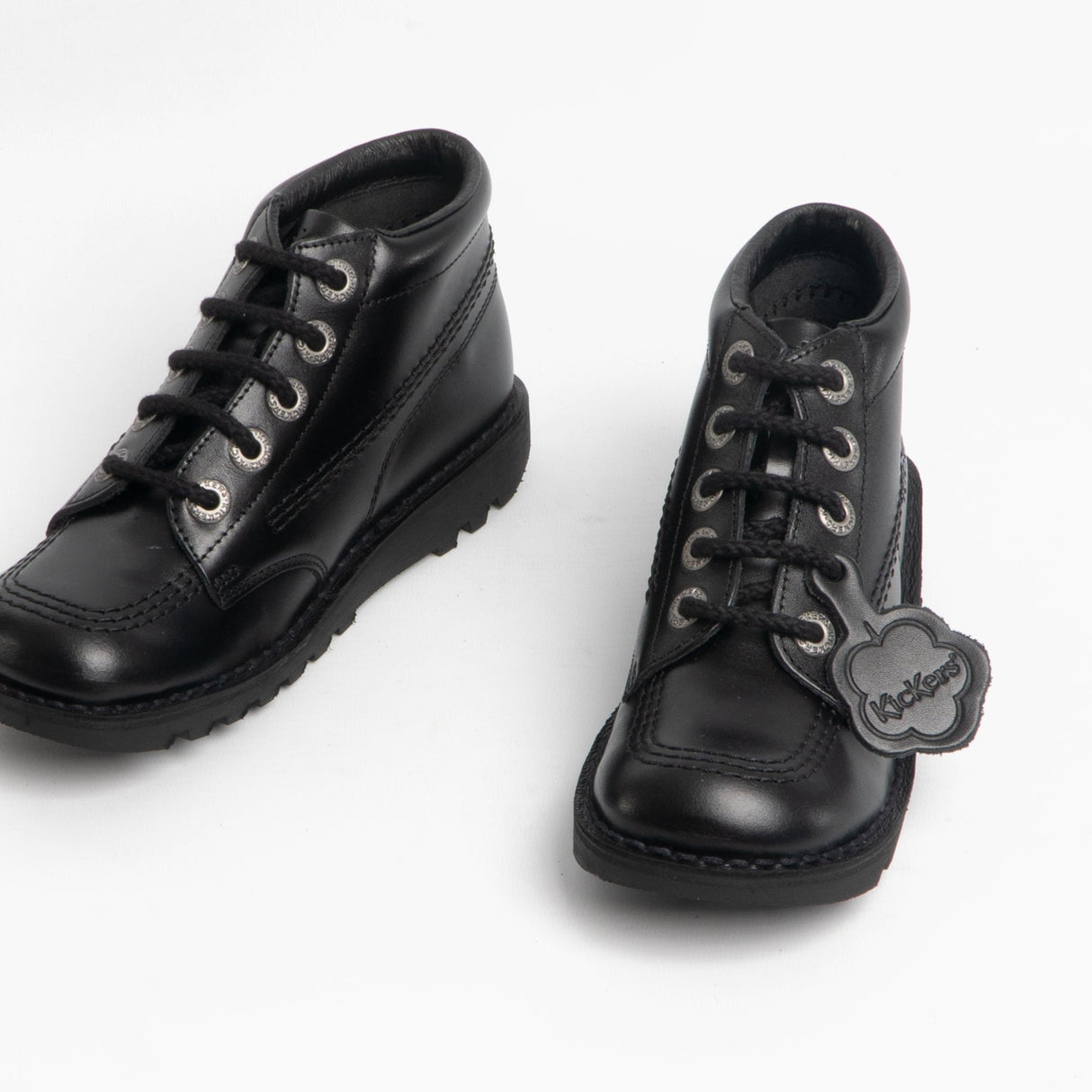 Kickers KICK HI Kids Leather Boots Black