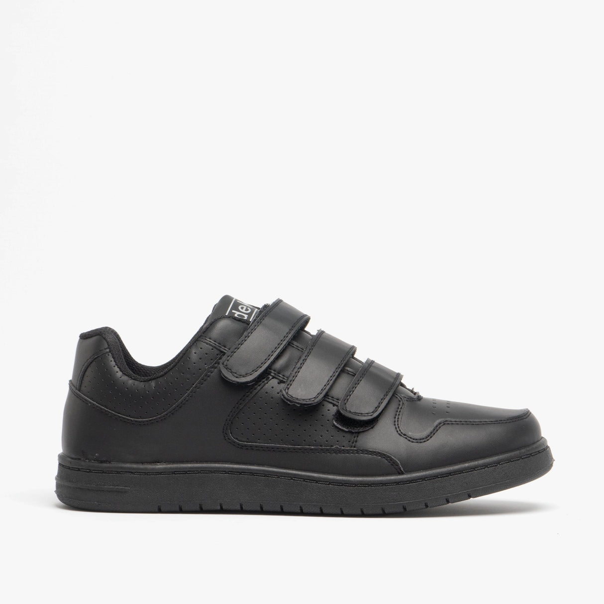DEK CHARING CROSS Mens Triple Velcro Trainers Black