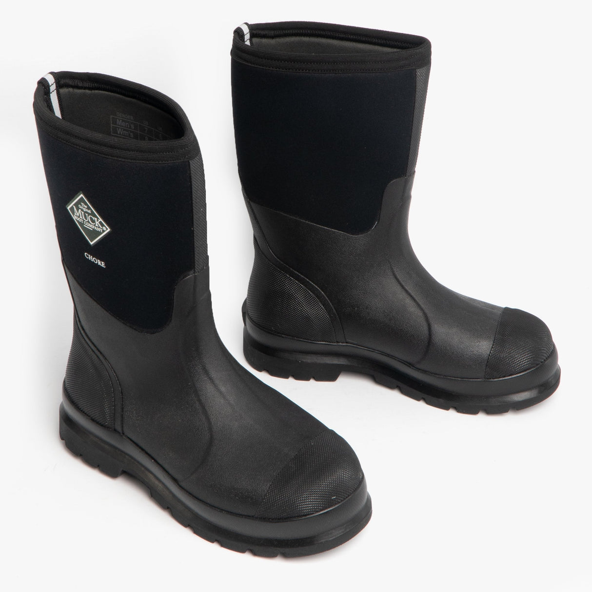 Muck Boots CHORE MID Unisex Rubber Wellington Boots Black