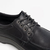 Hush Puppies TUCKER Mens Leather Casual Shoes Black