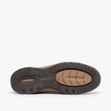 Hush Puppies JASPER Mens Leather Slip On Shoes Brown