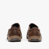 Hush Puppies JASPER Mens Leather Slip On Shoes Brown