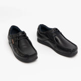 Base London EVENT Mens Leather Moccasin Shoes Black