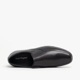 Hush Puppies BILLY Mens Leather Slip On Shoes Black