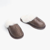 Shepherd JESSICA Womens Sheepskin Mules Oiled Antique