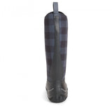 Muck Boots HALE Womens Rubber Wellington Boots Black/Grey Plaid